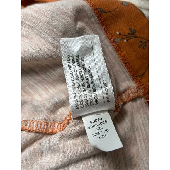 Duluth Trading To 'n' Flow Pleated Back Short Sleeve Dress Womens XL Orange - Picture 4 of 6